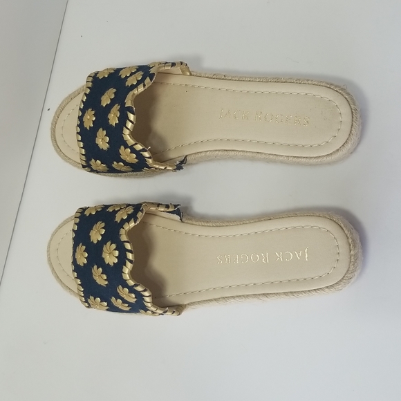 Jack Rodgers Palmer Slide Espadrille sz 8 - Picture 5 of 8